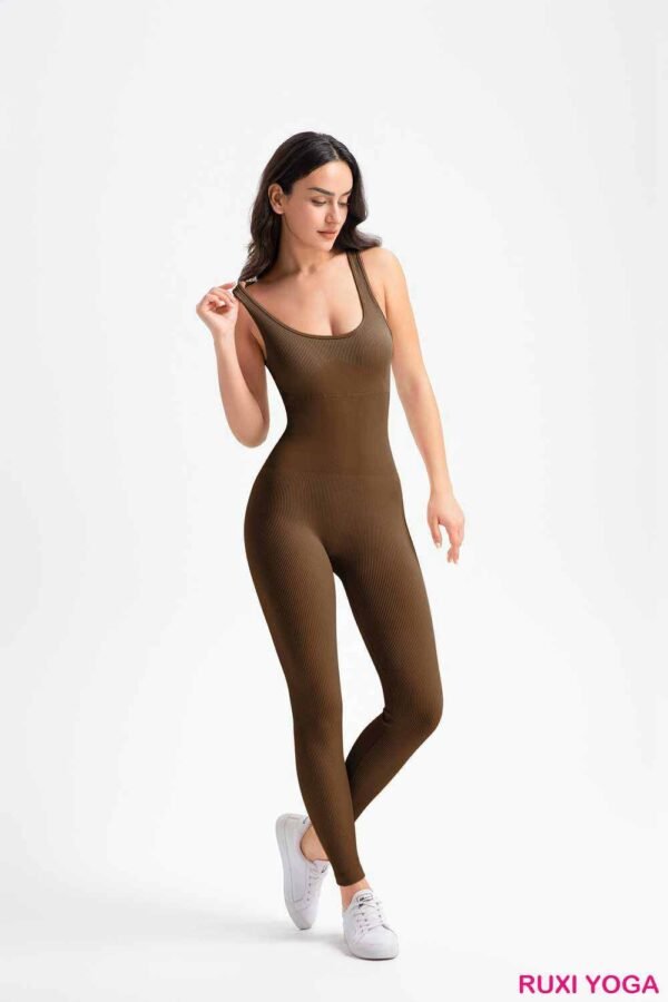 بنطال يوغا مخطط مريح RUXI eg741
