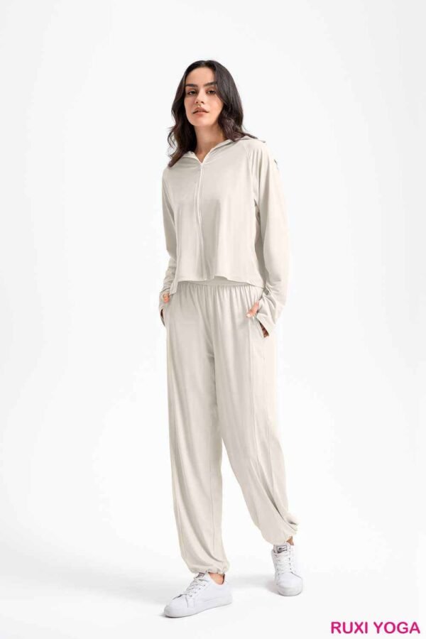 طقم يوغا مريح مكون من قطعتين للنساء RUXI eg1142