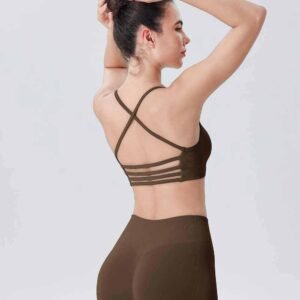 حمالة صدر رياضية لليوجا باللون الأخضر الزمردي RUXI eg1532