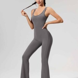 بنطال يوغا مزين بالزهور للنساء مريح وقابل للتمدد RUXI