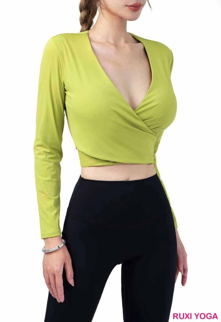 شورت رياضي بخصر مرتفع للنساء RUXI eg2061