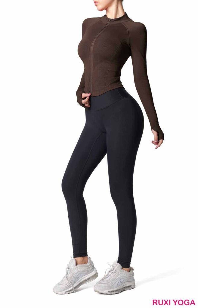 شورت تمارين اليوجا بخصر مرتفع للنساء RUXI eg3794