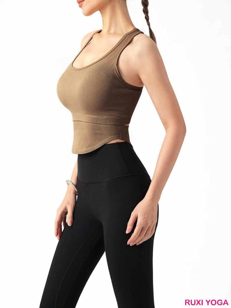 شورت رياضي بخصر مرتفع للنساء RUXI eg3087