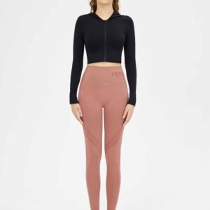 بنطال ضيق وردي اللون بقصة واسعة من الأسفل RUXI eg1216