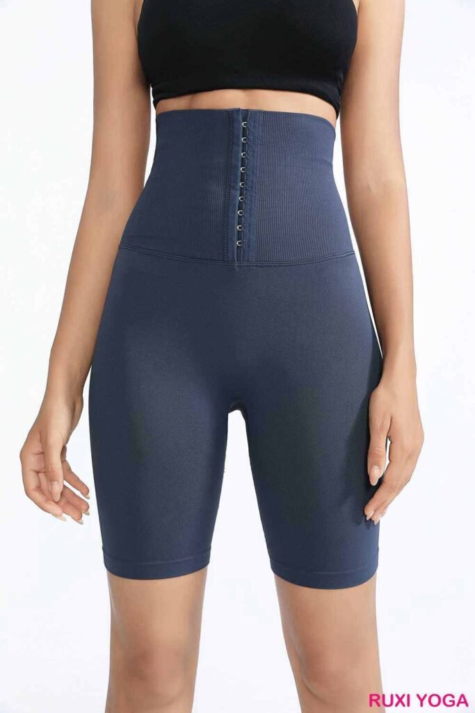 بنطال يوغا قصير بساق مستقيمة من أجل المرونة RUXI eg3881