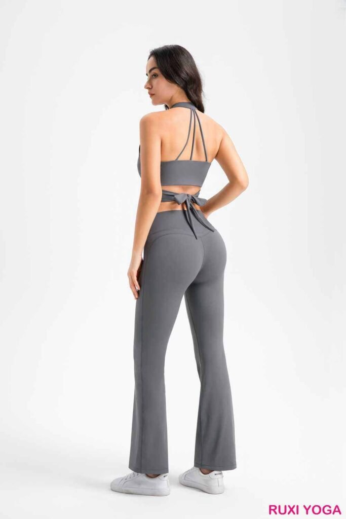 طقم حمالة صدر رياضية وشورت راكبي الدراجات النارية RUXI