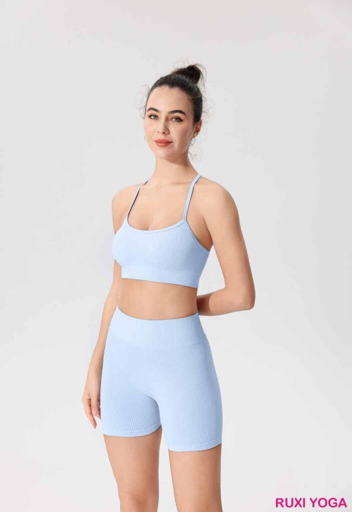 شورت نسائي للجري مقاس 7 بوصات سريع الجفاف RUXI eg3155