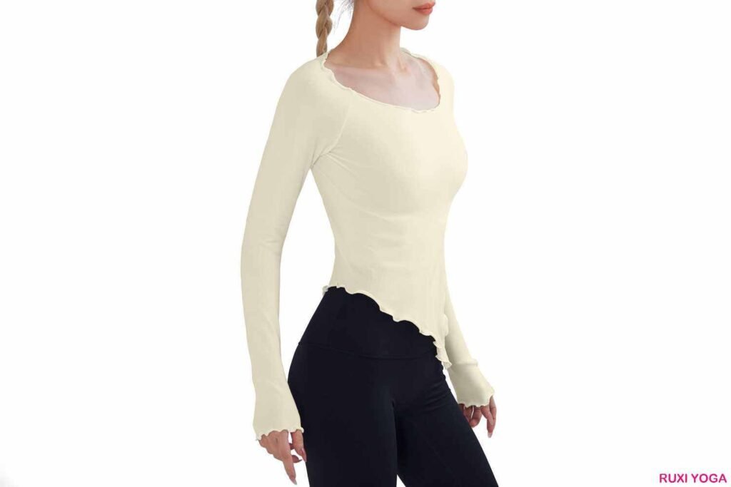 شورت يوغا نسائي مع جيوب RUXI eg3812