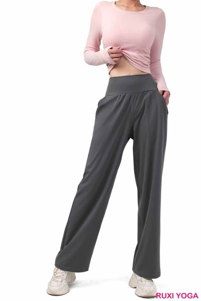 بنطال يوغا للنساء القصيرات بقصة مريحة RUXI eg3940